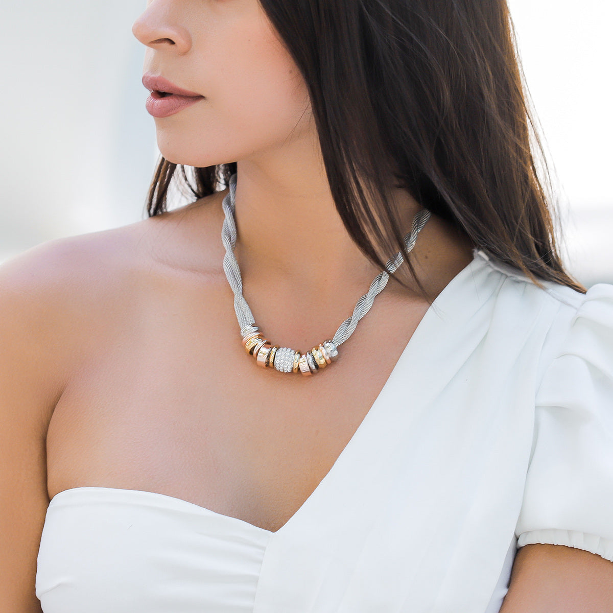 BUY 1 GET 3 FREE - Entwined Metal Necklaces