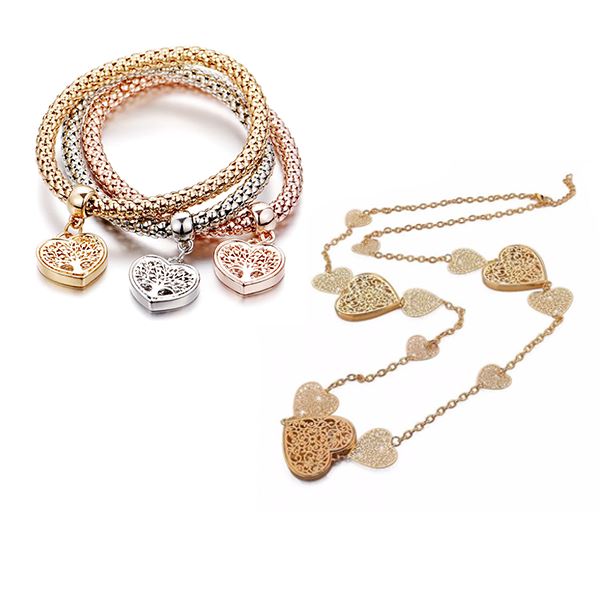 Heart Lover's Bracelet & Necklace