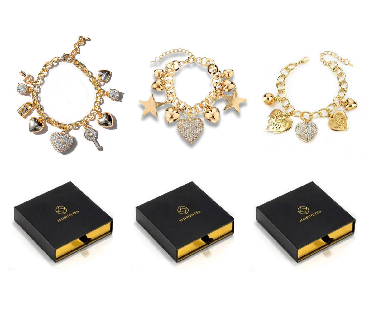 BUY 1 GET 2 FREE Glam Trio of Hearts
