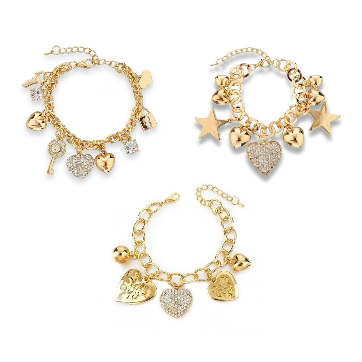 BUY 1 GET 2 FREE Glam Trio of Hearts