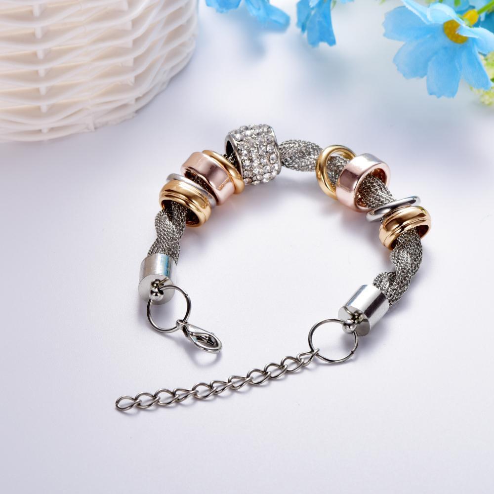 Magic in a Box - 2 Entwined Silver Metal Bracelet Gift Set