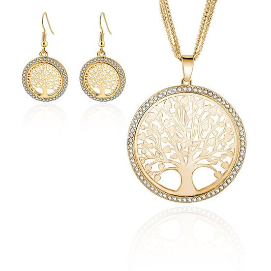 Tree of Life Pendant, Necklace & Earrings Gift Set