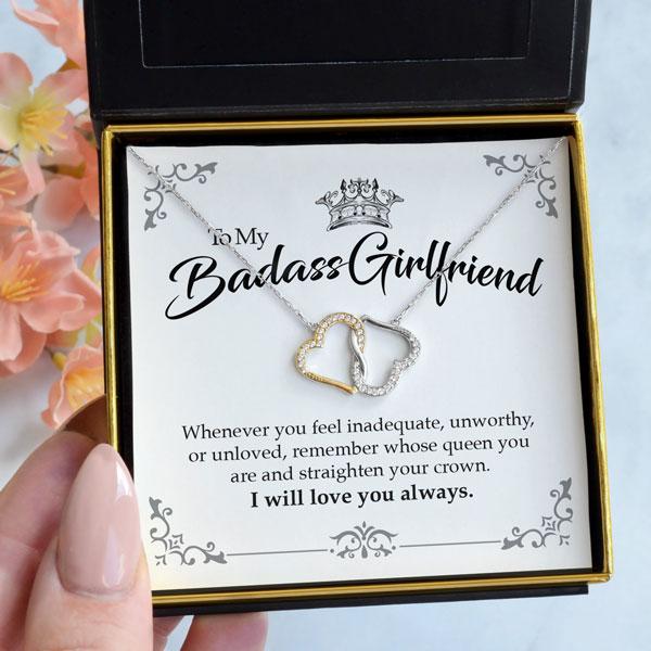 Girlfriend Baddie Crown Necklace Gift Set