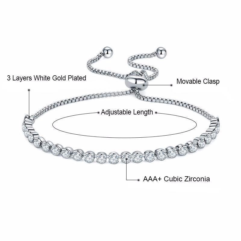Classic Sparkle Set & Rhinestone Tennis Bracelet
