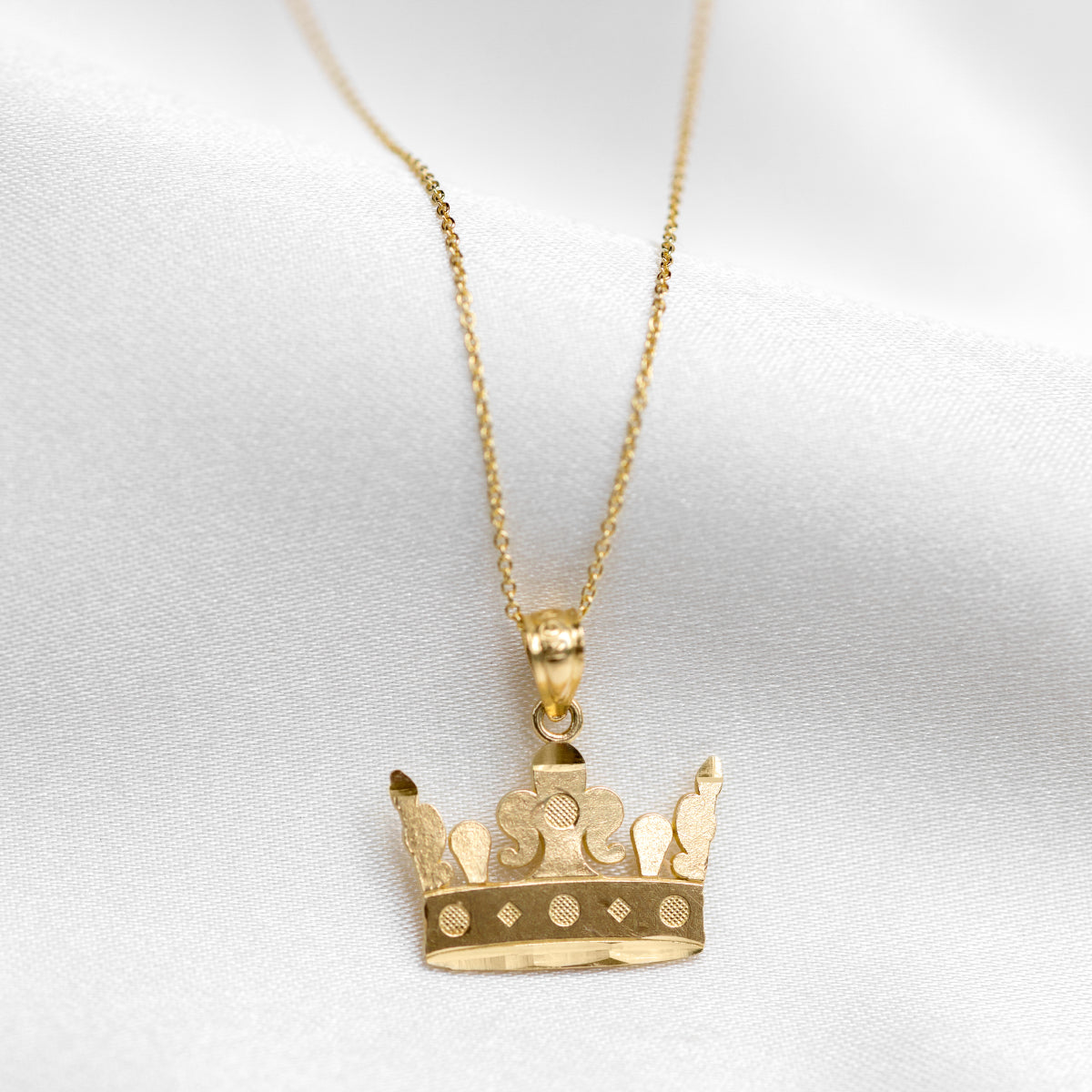 To My Badass Wife - Solid Gold Crown Necklace Gift Set