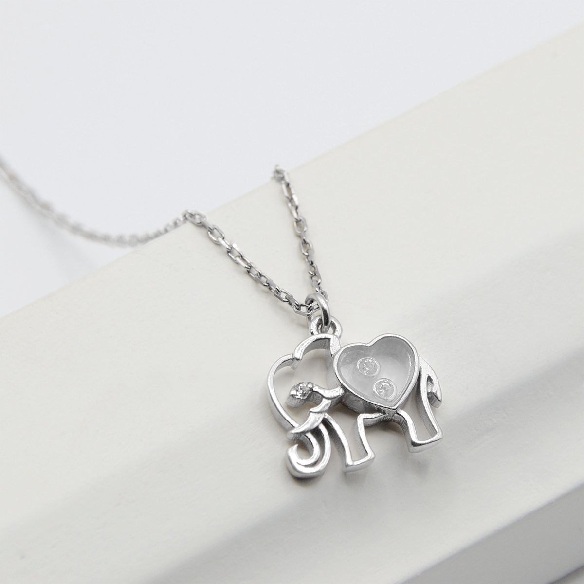 Lucky Elephant - Mini Elephant Necklace Gift Set