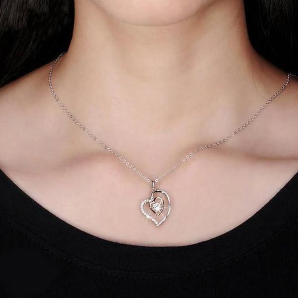 To My Badass Bestie - Luxe Heart Necklace Gift Set