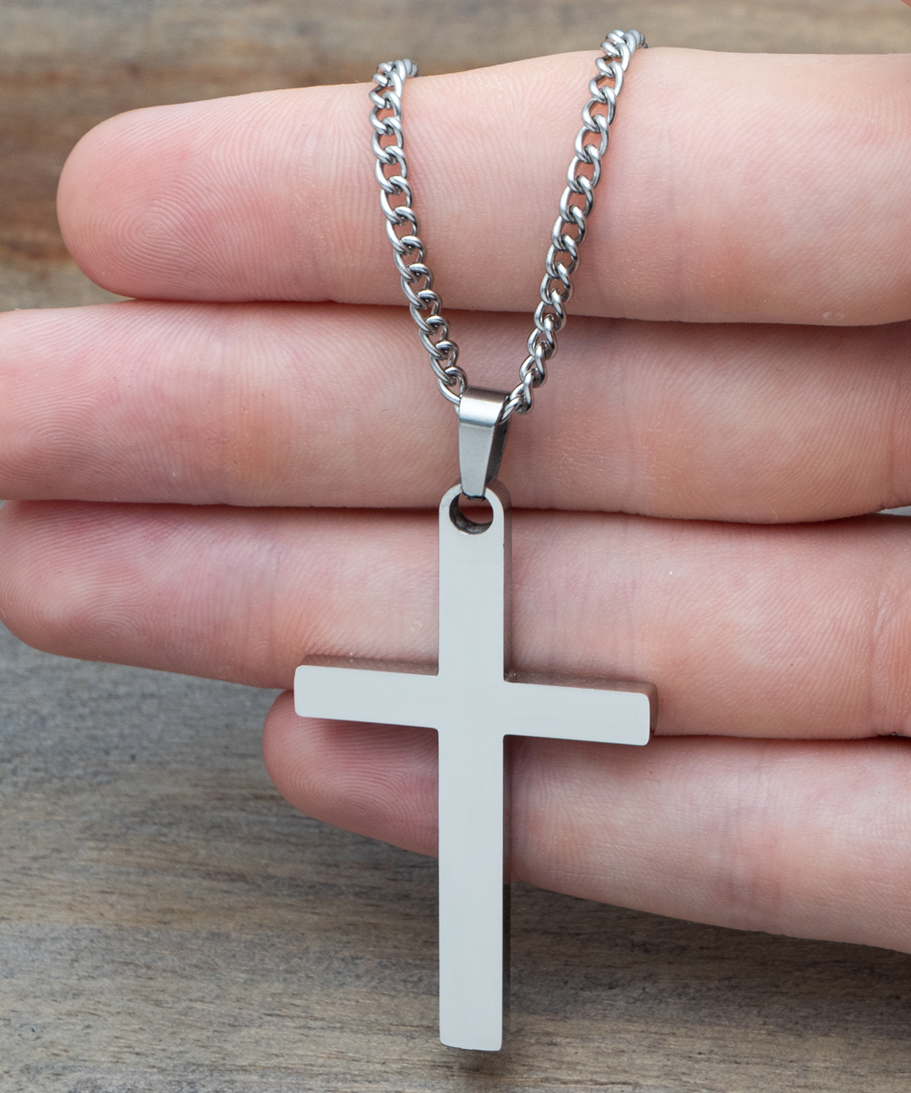 To My Dad, Thank You, From Your Daughter - Cross Necklace Gift Set