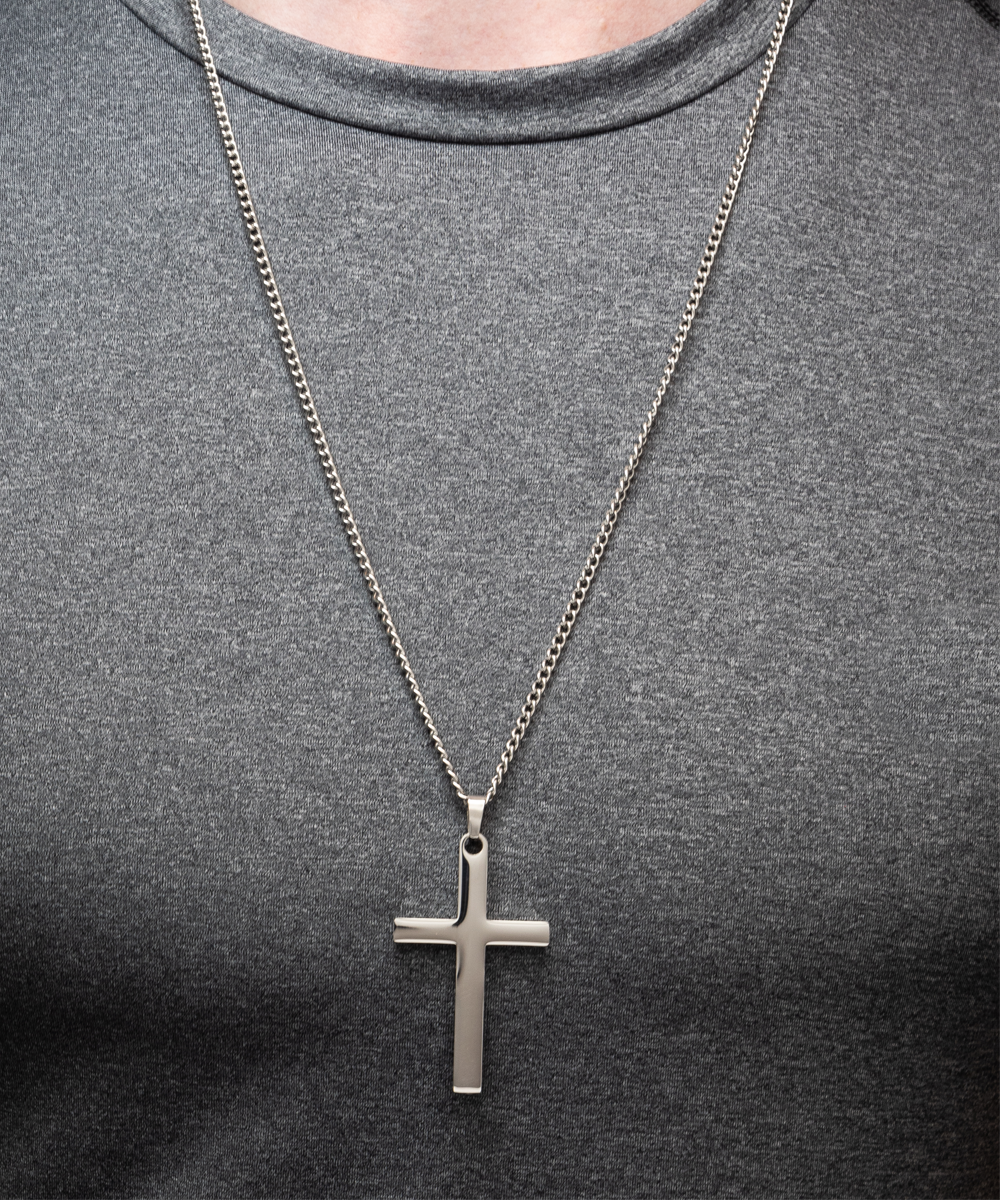 To My Dad, Thank You, From Your Daughter - Cross Necklace Gift Set