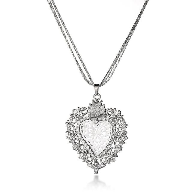 Sacred Heart Pendant Necklace