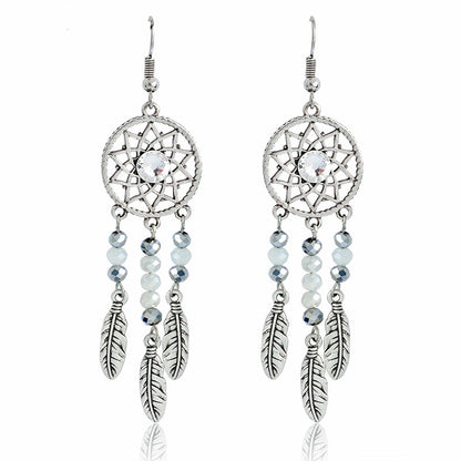 Dreamcatcher Crystal Earrings