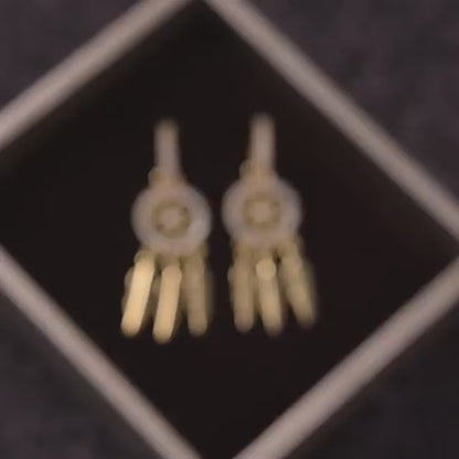Dreamcatcher 14k Gold Earrings