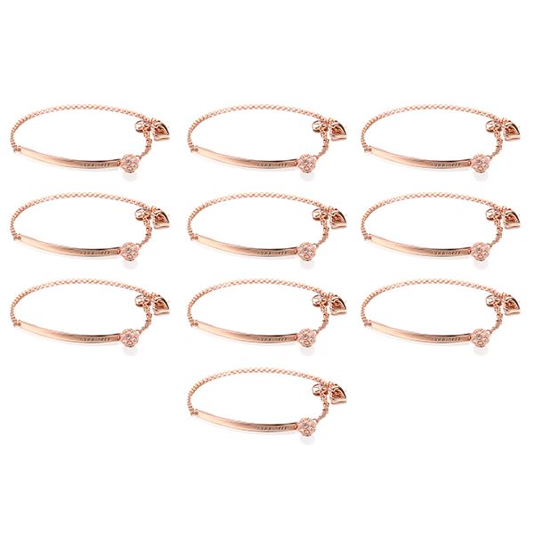 10 Sets of Happiness Half Bangle Bracelet
