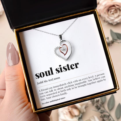 Soul Sister Noun - Luxe Heart Necklace Gift Set