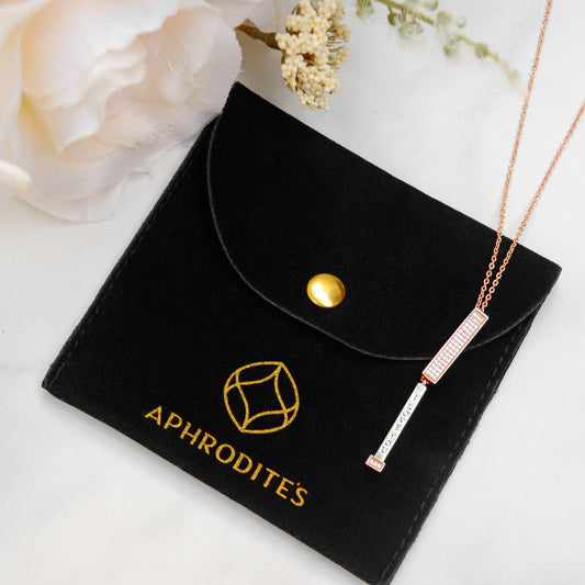 BUY 1 GET 1 FREE Secret Sentiments - I Love You - Pendant Necklace with Gift Pouch