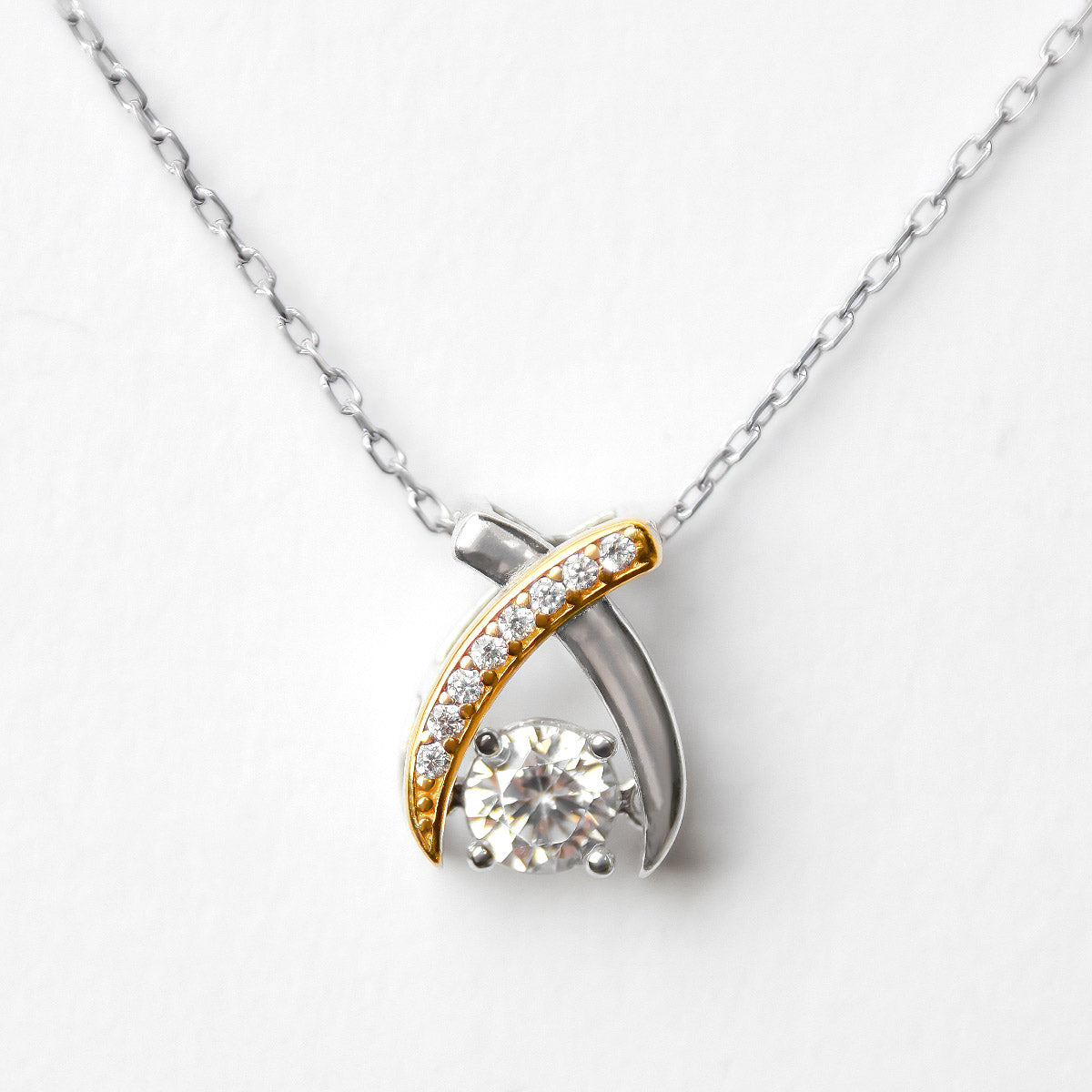Make a Wish - Dancing Crystal Wishbone Necklace Gift Set