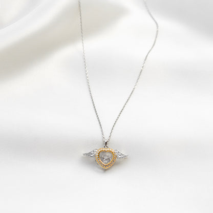 Guardian Angel - Dancing Crystal Angel Wings Necklace Gift Set