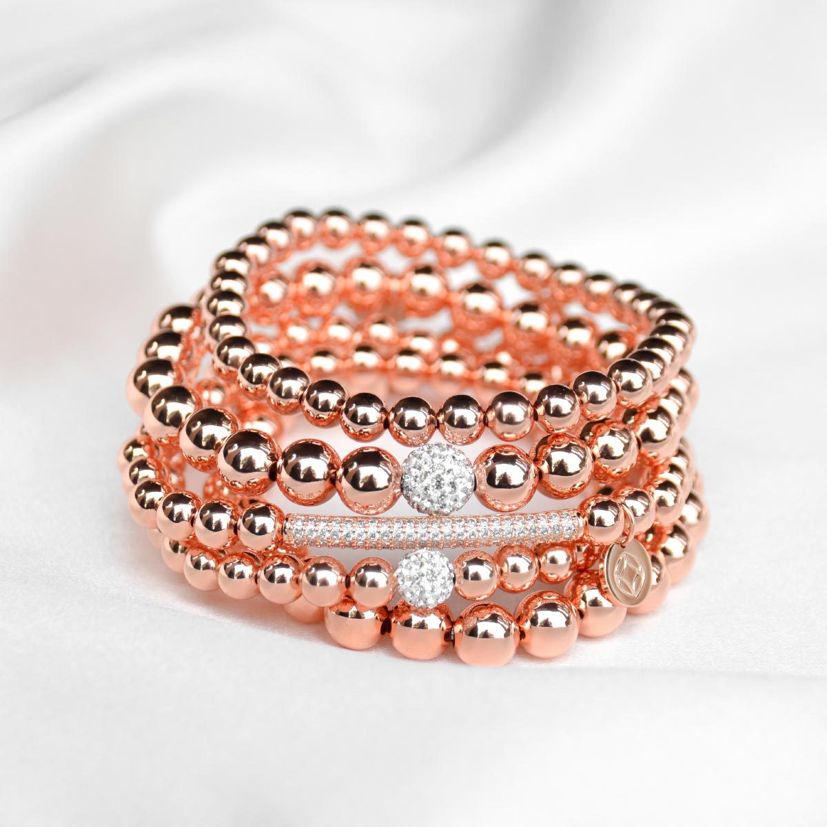 La Vie En Rose 5 Pc Bracelet Stack