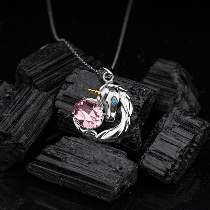 Swarovski Crystal Spirit Animal Unicorn Necklace Gift Set