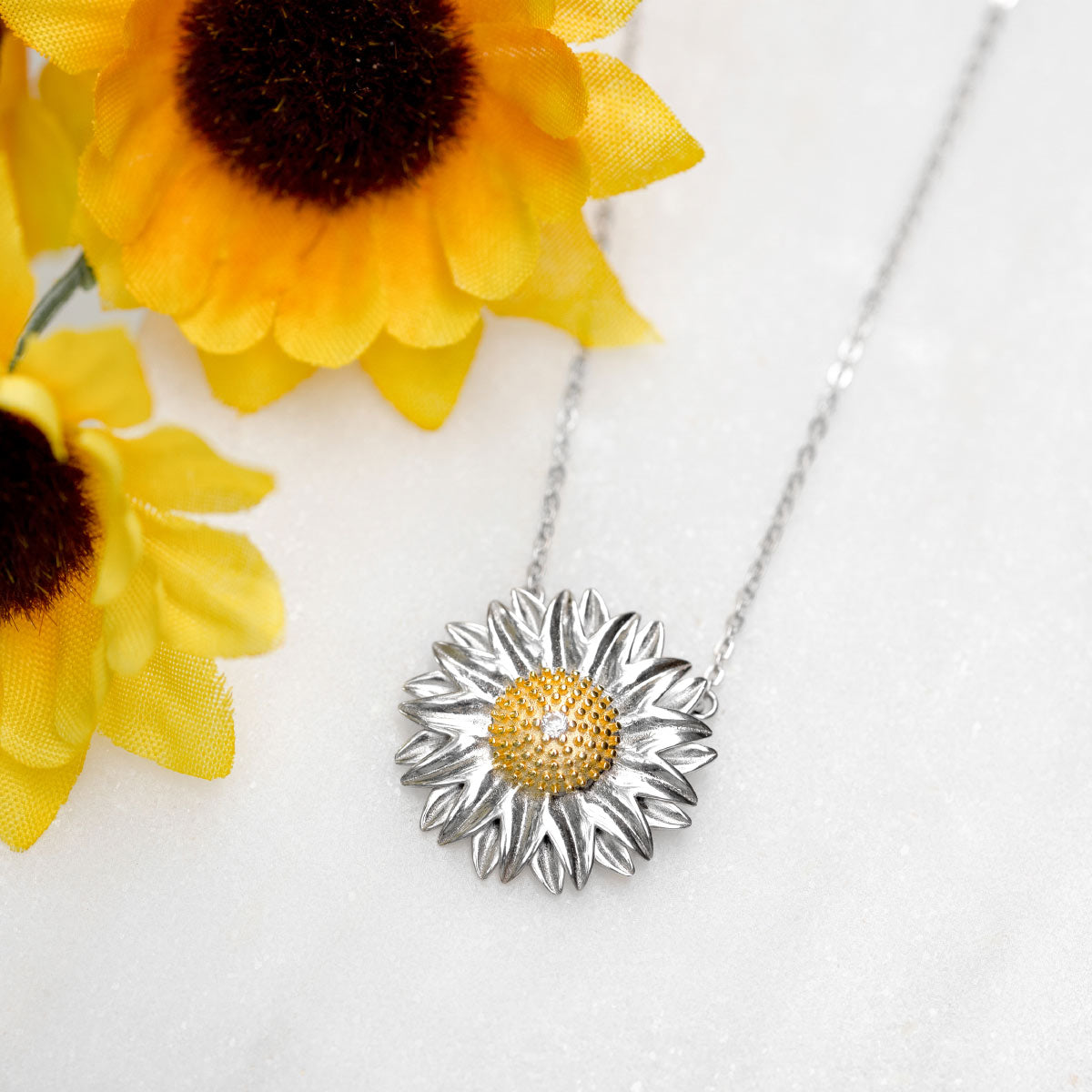 Brilliant Sunflower Necklace
