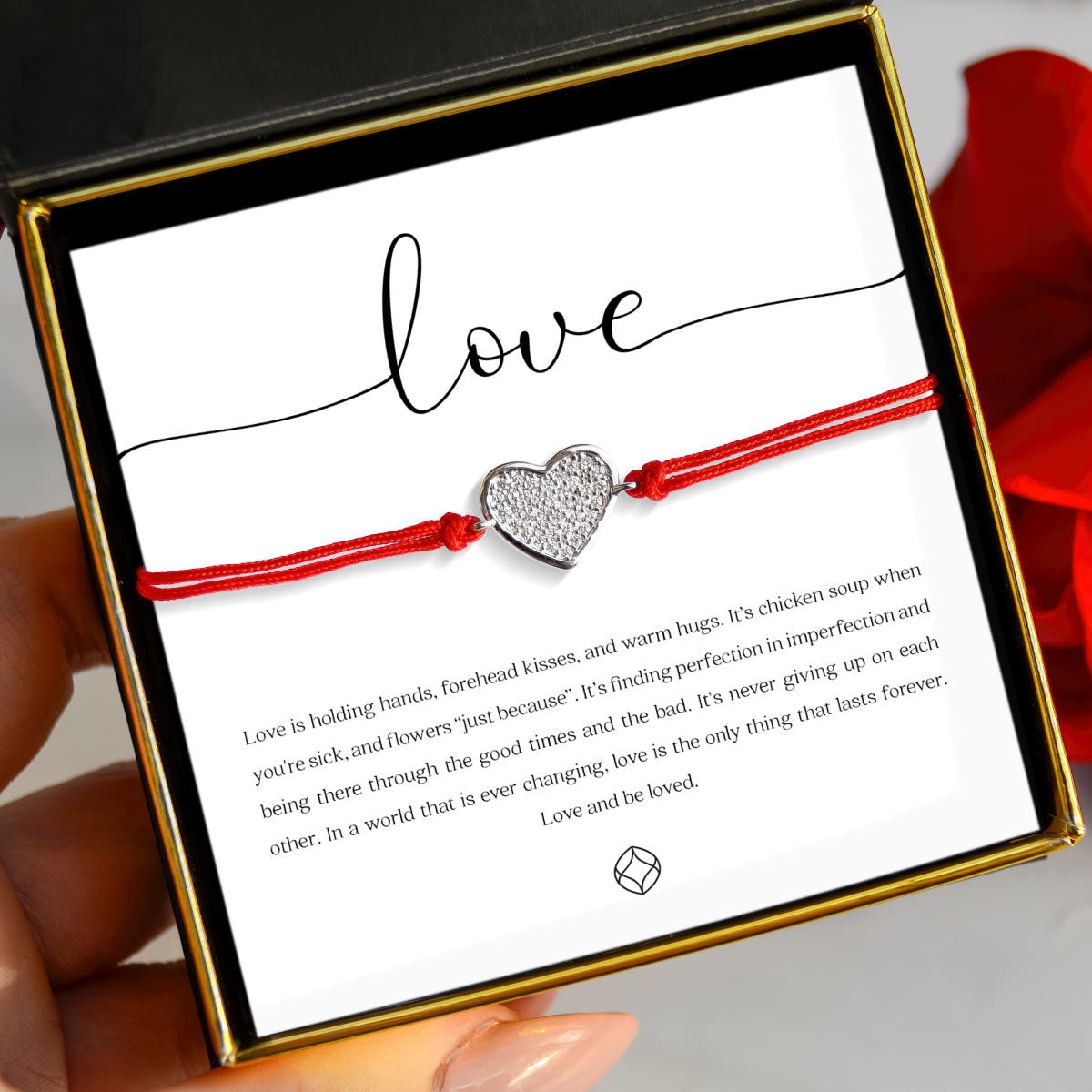 Love - Heart String Bracelet Gift Set