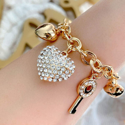 FREE GIFT WITH PURCHASE - Gold Ball Necklace + FREE Love Locked Charm Bracelet