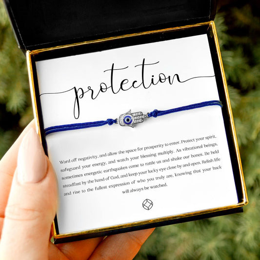 Protection - Hamsa Evil Eye String Bracelet Gift Set