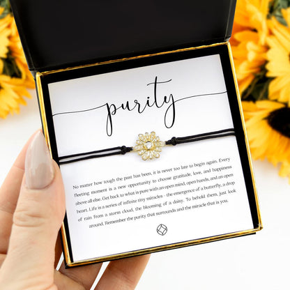 Purity - Daisy String Bracelet Gift Set