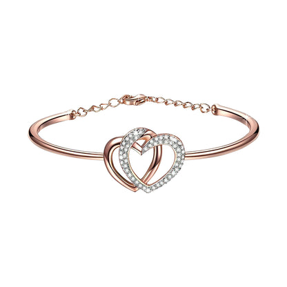 Twin Hearts Bracelet with Free Heart Bracelet ($30 Value)