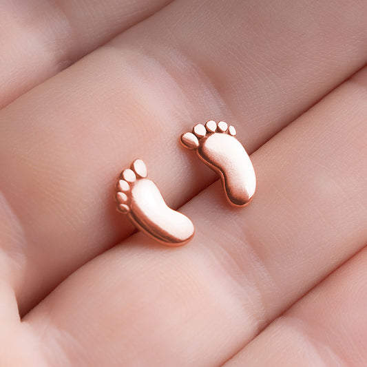 Baby Feet Stud Earrings