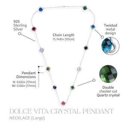 Dolce Vita Crystal Long Necklace
