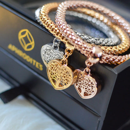 Magic in a Box - Tree of Life Heart Edition Charm Bracelets Gift Set