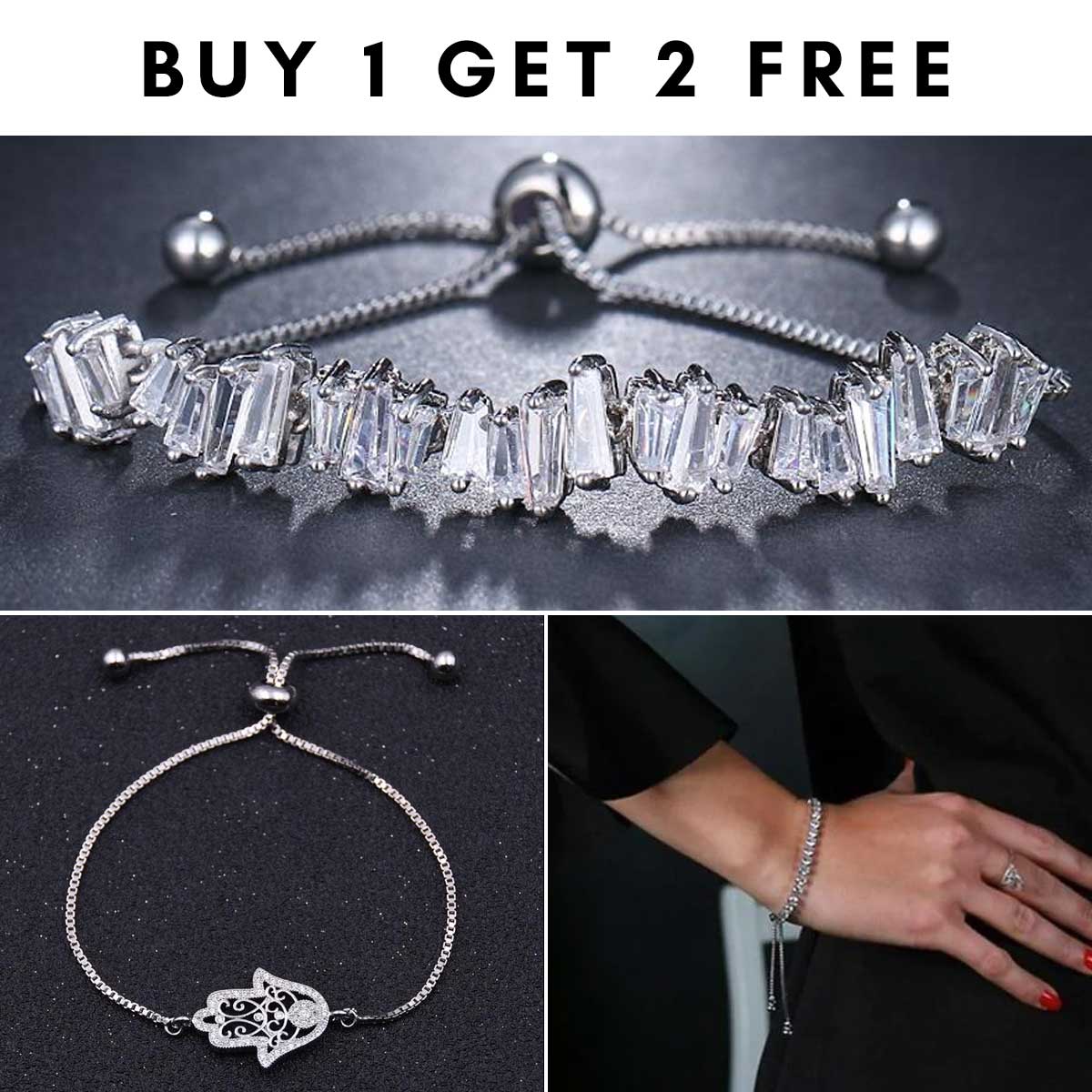 BUY 1 GET 2 FREE - Glam Trio of Fancy