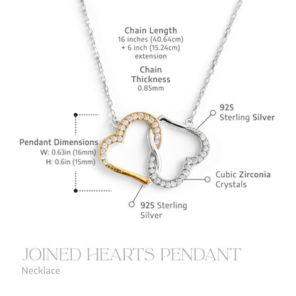 Enchantment Gift Box - To My Beautiful Wife (Holiday Card) - Joined Hearts Necklace Gift Set
