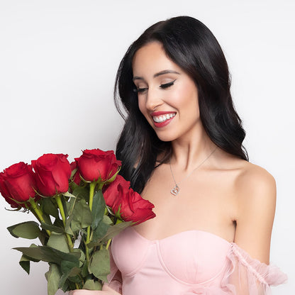 To My Beautiful Wife, Woman of My Dreams - Luxe Heart Necklace Gift Set