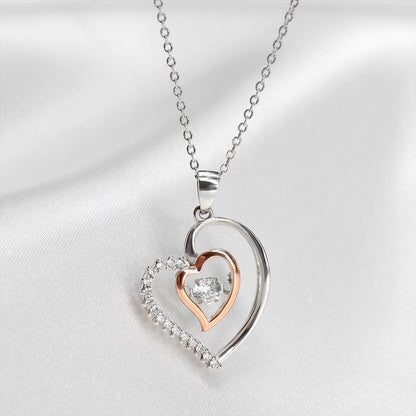To My Snow Princess, From Mom - Luxe Heart Necklace Gift Set