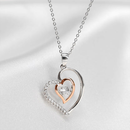 2 Sets of Bestie Noun - Luxe Heart Necklace Gift Set
