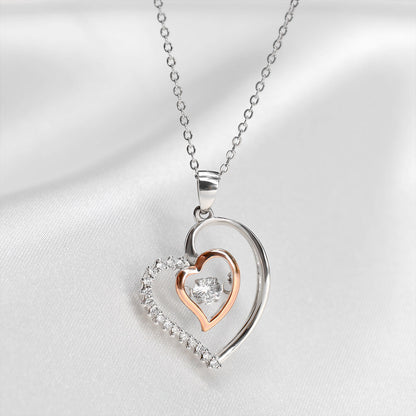 To My Beautiful Daughter, Whenever You Feel Overwhelmed - Luxe Heart Necklace Gift Set