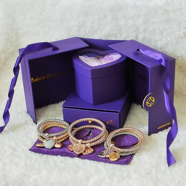 2 Sets of Enchantment Gift Box - Glam Trio Jewelry Set