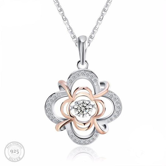 Luxe Flower Pendant Necklace