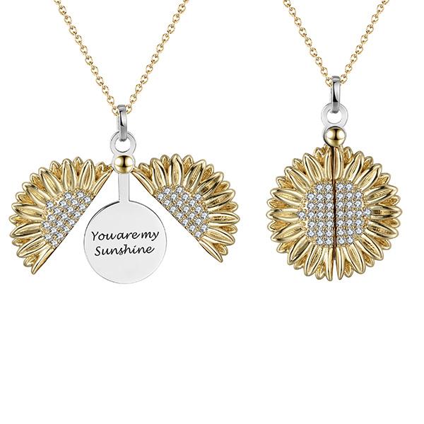You Are My Sunshine Pendant Necklace Gift Set