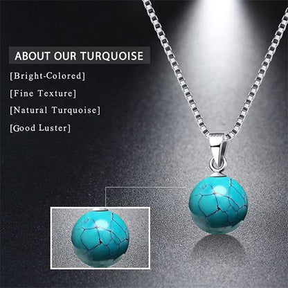 Silver Solstice Turquoise Necklace