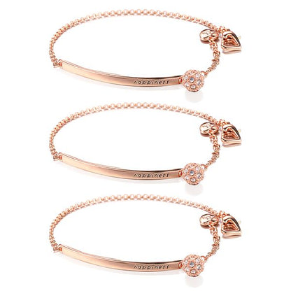 3 Sets of Happiness Half Bangle Bracelet