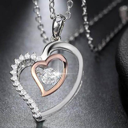 To My Badass Bestie - Luxe Heart Necklace Gift Set