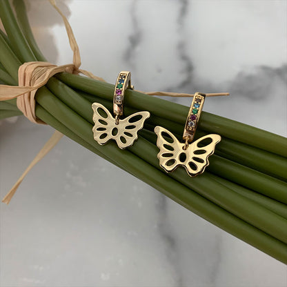 Butterfly Kisses Mini Hoop Earrings
