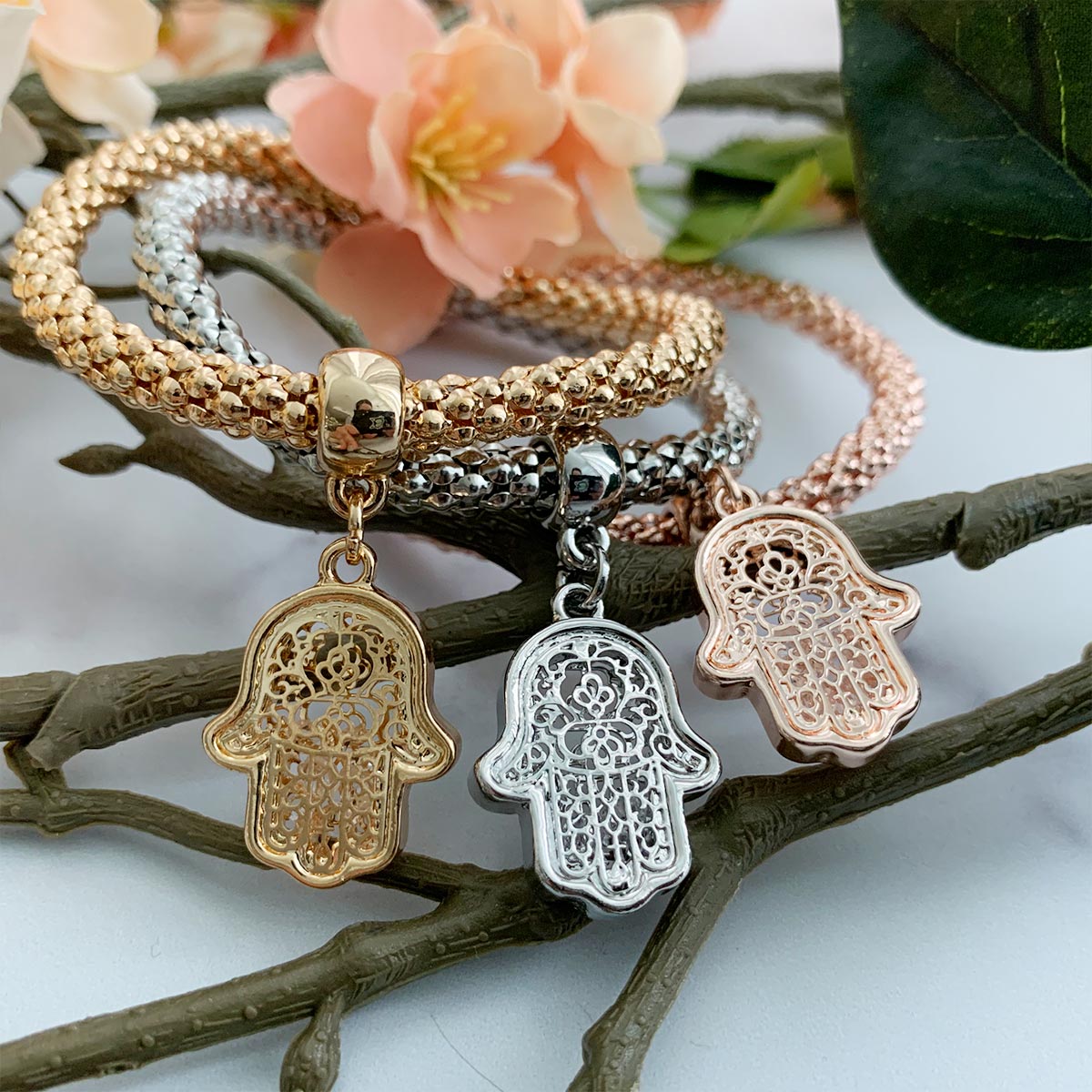 Magic in a Box - Tree of Life Hamsa Edition Charm Bracelets Gift Set