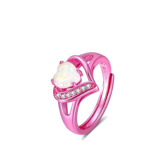 Pretty in Pink Heart Ring