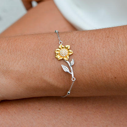 Golden Sunflower Bracelet