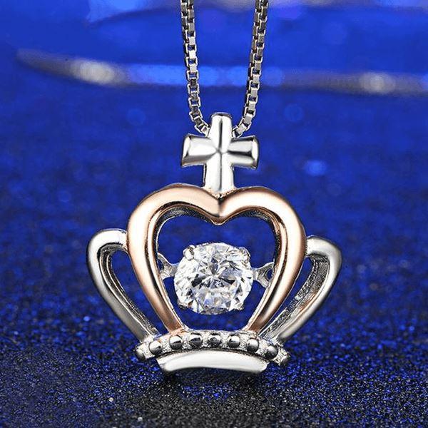 To My Badass Girlfriend - Luxe Crown Necklace Gift Set