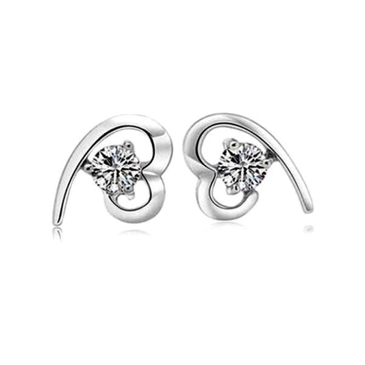 Luxe Heart Stud Earrings